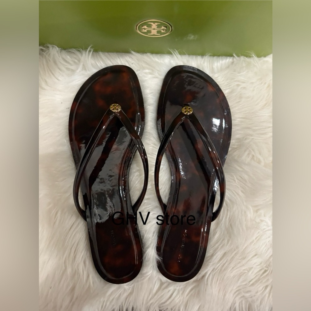 Tory burch Chelsea Women's Tortoise Shell Flip Flops